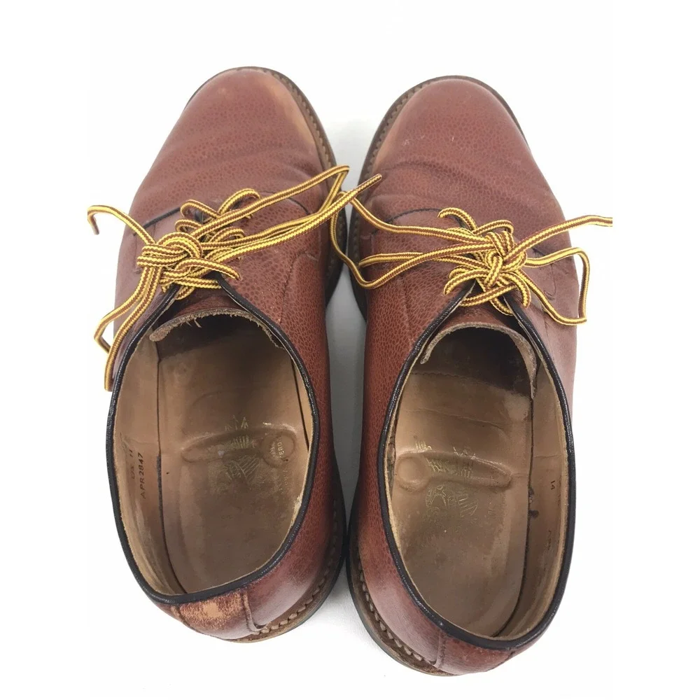 Mark McNairy Derby Shoes Made In England Tan Grain Wholecut‎ Size US 11 9561LTGZ